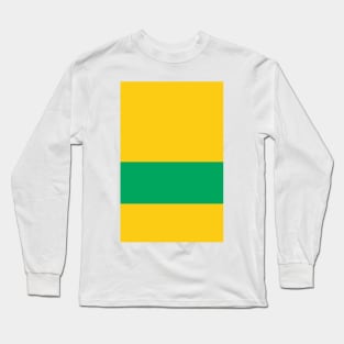 Norwich City Yellow Green Hoop Design Long Sleeve T-Shirt